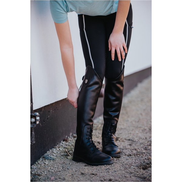 Mountain Horse Junior Veganza Long Riding Boots - Black